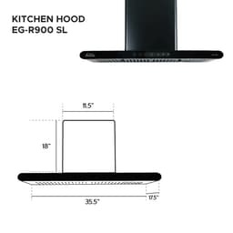 Gazi Smiss EG-R900SL Kitchen Hood